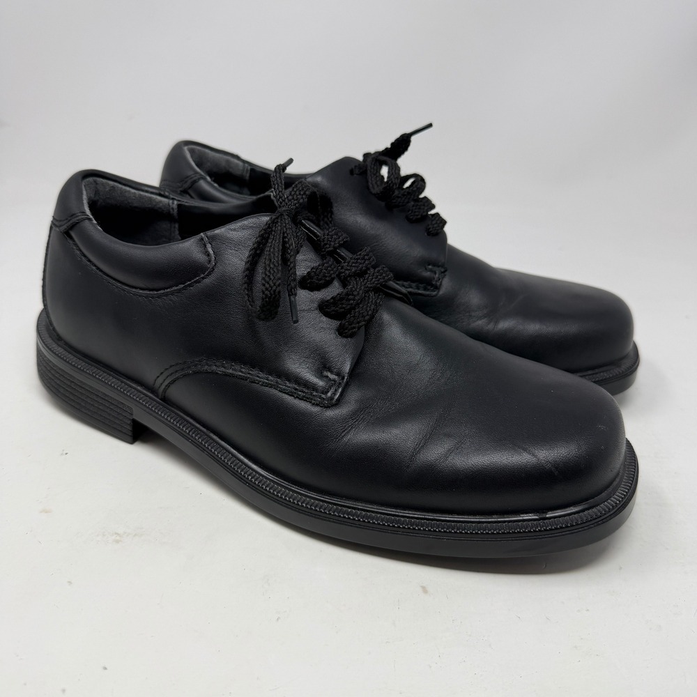 Rockport Works Oxford Mens 8M RK6522 Black Slip-Resistant Leather EUC